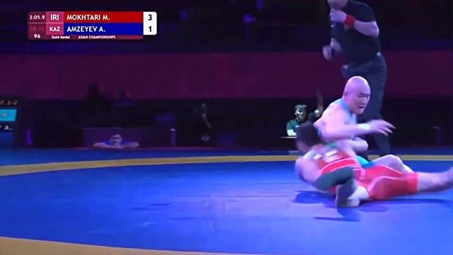 GR 72, Mohammad Reza Mokhtari (IRI) - Аблайхан Амзеев (KAZ), Чемпионат Азии 2022, финал