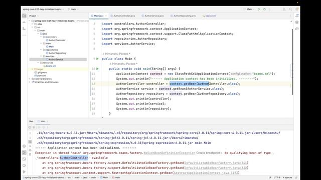 Spring Core - Episode 05 - Lazy Initialized Beans - lazy-init attribute смотреть онлайн