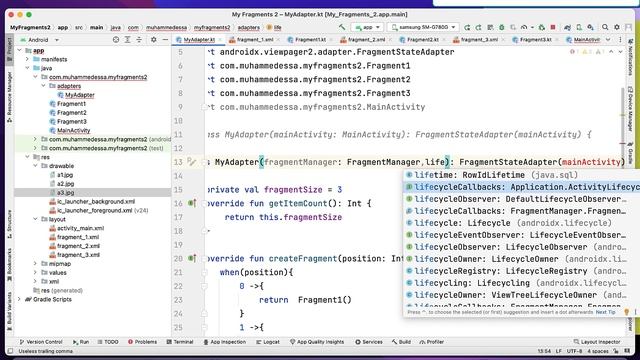 31 - Kotlin Android studio | Tab Layout, ViewPager смотреть онлайн