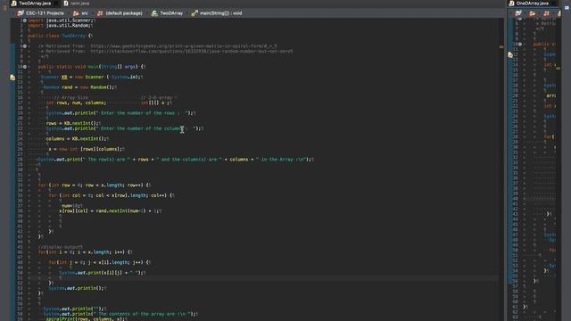 Assignment 3 : One-D and Two-D Arrays! смотреть онлайн