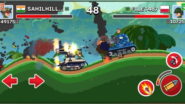 HILLS OF STEEL NEW TANK FLAK VS KONG 1 VS 1 ONLINE BATTLE MODE смотреть онлайн