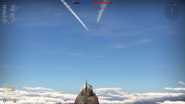 War Thunder MLG missile (G.91 R/4) (AA.20 Nord) смотреть онлайн