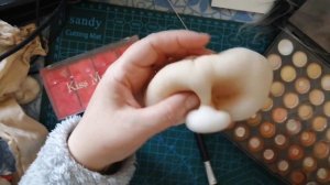 КУКЛА ИЗ КАПРОНА ДЛЯ НОВОГОДНЕЙ ИДЕИ . Мастер класс.1 часть.Nylon doll for New Year's idea.