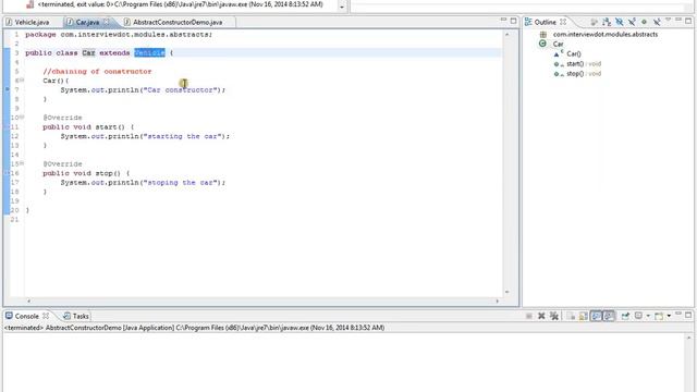 CAN AN ABSTRACT CLASS HAVE A CONSTRUCTOR IN JAVA DEMO TAMIL смотреть онлайн
