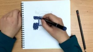 Рисуем Вардена из майнкрафта поэтапно