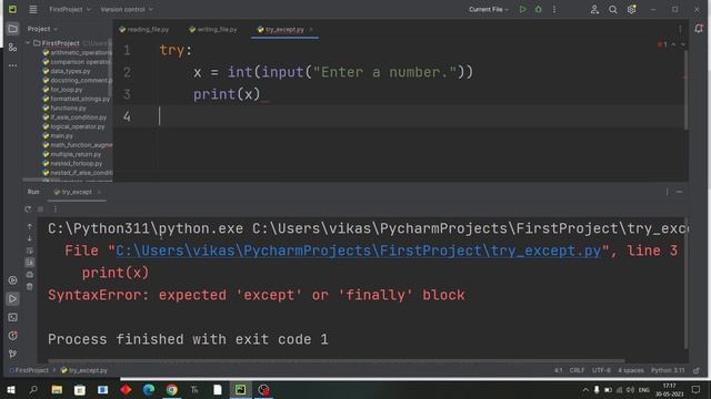 Try Except, Else & Finally Python | Exception Handling | Python Tutorials For Beginners In Hindi #4 смотреть онлайн