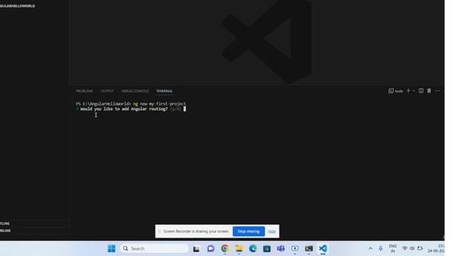 Angular environment setup | Hello world application in angular16 | Angular16 latest 2023 смотреть онлайн