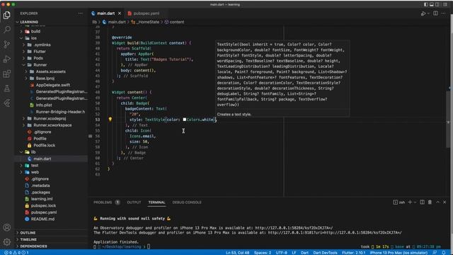 Flutter Badges | Flutter Package смотреть онлайн