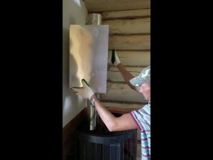 Установка железной печи в баню ТОПИ-МОЙСЯ от А до Я на примере Везувий Скиф