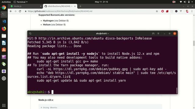How to Install Nodejs, NPM, Yarn on Ubuntu 18.04/19.04 смотреть онлайн