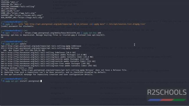 69. PostgreSQL DBA: How to install PostgreSQL on Kali Linux смотреть онлайн