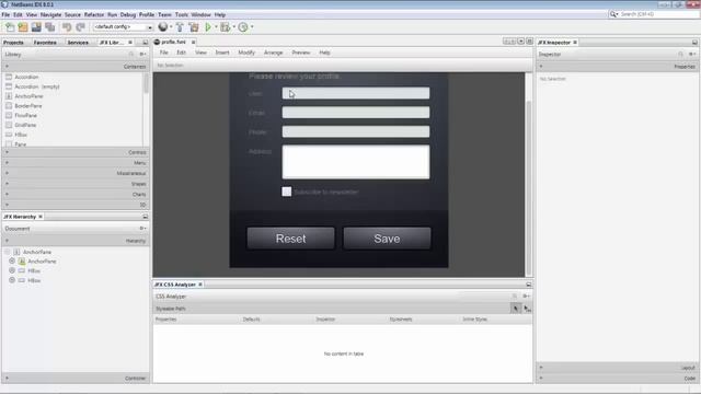 JFX Fluidon: Scene Builder in NetBeans IDE смотреть онлайн