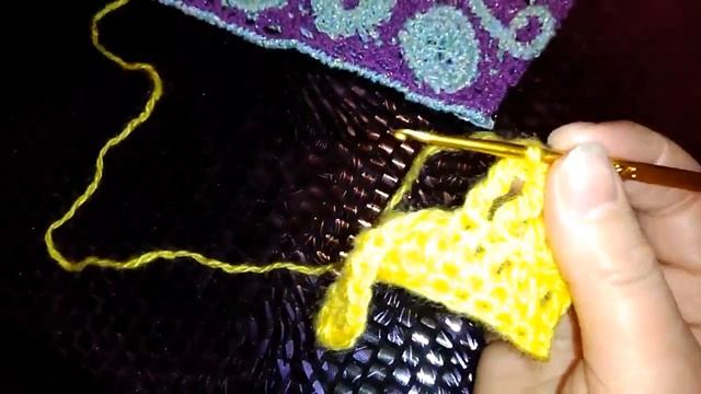 Вязание крючком. Урок 4. Столбик с 2 накидами. смотреть онлайн