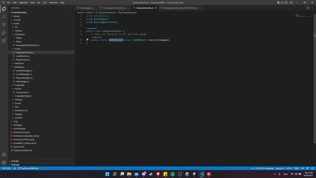 How to Make UI React to Gameplay with UnityEvents & UnityActions C# Tutorial смотреть онлайн