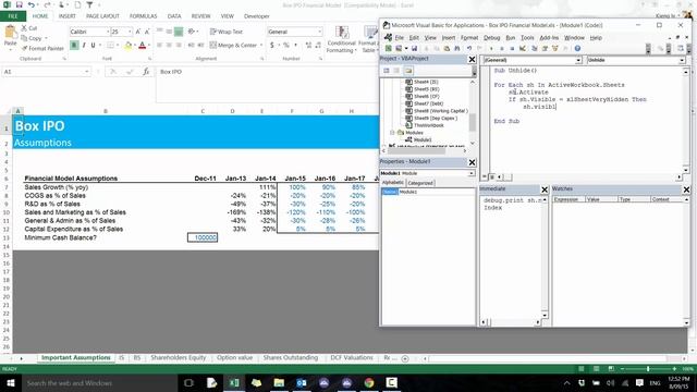 Introduction to Excel VBA - Module 12 (Unhiding Sheets) смотреть онлайн