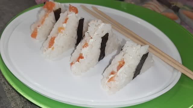 Анигири- для тех кто совершенно не любит крутить роллы! Филадельфия анигири. (720p).mp4