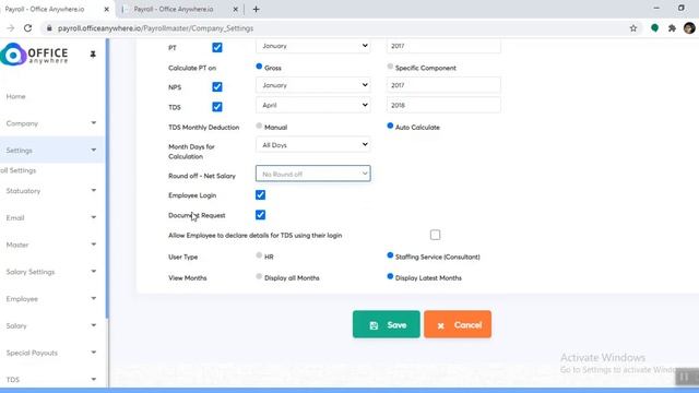 Settings in Excel Payroll Application смотреть онлайн