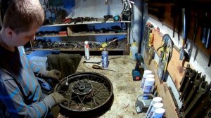 Разборка заднего колеса Восход