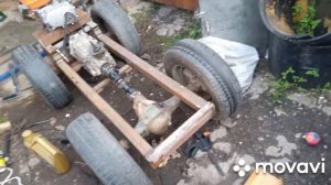 Самодельный минитрактор часть 6 /первый пуск/первые движения/ гусеничный монстр)))