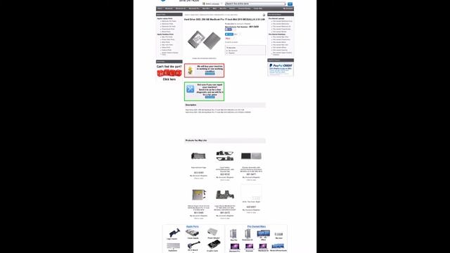 661 5458 Hard Drive SSD, 256 GB MacBook Pro 17 Inch Mid 2010 MC024LL A 2 53 2 68 смотреть онлайн