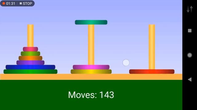Tower of Hanoi Game Play смотреть онлайн