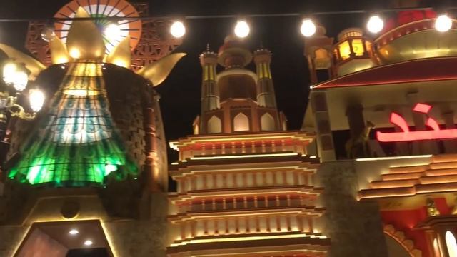 GLOBAL VILLAGE IN DUBAI-NIGHT VIEW OF GLOBAL VILLAGE (BIGGEST TOURIST ATTRACTION IN DUBAI)