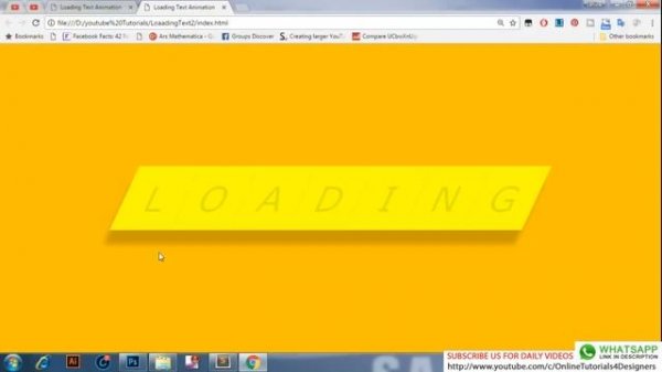 Css Loading Text Animation Tutorial - Pure Css Tutorials