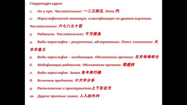 Введение в начальный курс японских иероглифов смотреть онлайн