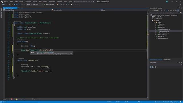 COMO SALVAR PONTUAÇÃO COM PLAYERPREFS NA UNITY смотреть онлайн