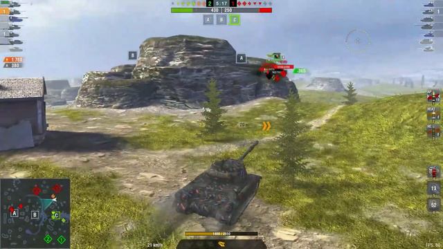 World of Tanks Blitz - IS 4 - Ace Badge - 5.4k Damage Replay смотреть онлайн