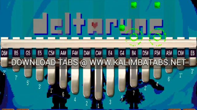  Dialtone - Deltarune Chapter 2 Kalimba Tutorial  Tabs