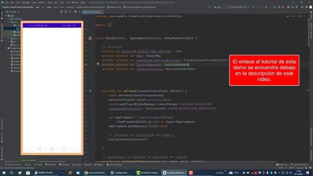 Demo: Pedir Permisos GPS si la Aplicación esta ejecutándose (FusedLocationProviderClient) con Kotli смотреть онлайн
