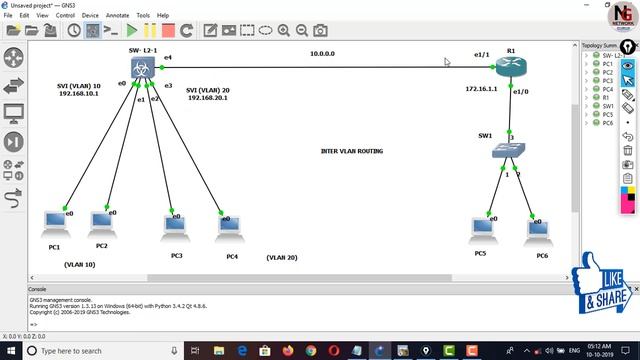 How To Configure Inter-Vlan Routing l3 switch Routing Enable | Multi-layer switch with router смотреть онлайн