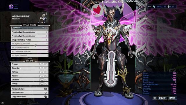 Warframe | Fashion Frame | Oberon Prime : Enchanted Guardian смотреть онлайн