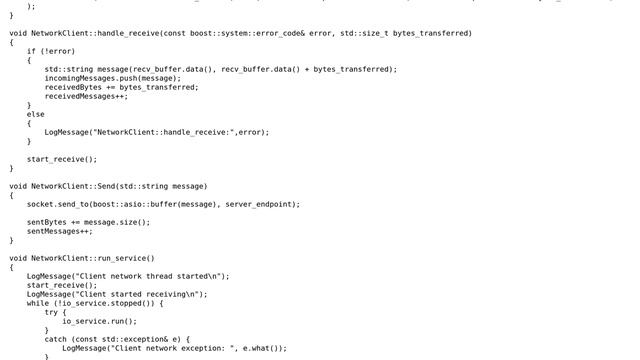 Code Review: UDP Network server/client for gaming using boost.asio смотреть онлайн