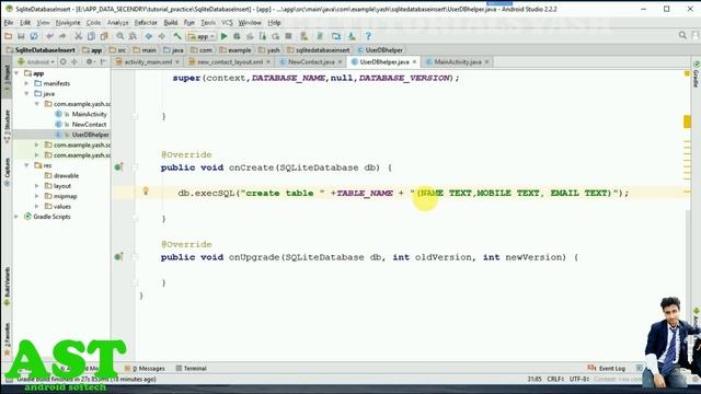 Yash Softech Tutorials. how to INSERT data in SQLITE DATABASE . смотреть онлайн