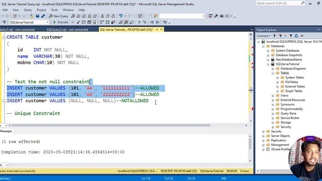 Constraints in SQL Server #sql #sqlserver #sqlqueries #sqlforbeginners #techyatra #constraints смотреть онлайн