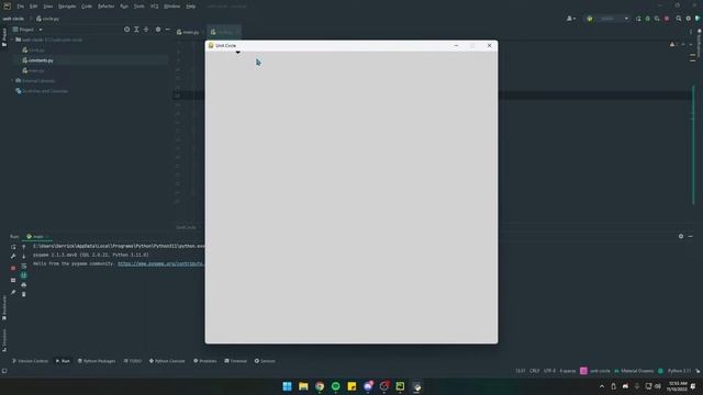 Drawing the Unit Circle with Pygame смотреть онлайн