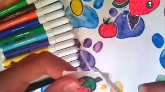 Как сделать летние наклейки своими руками?!? 4 способа НАКЛЕЕК ??? Бумажная ягодка смотреть онлайн