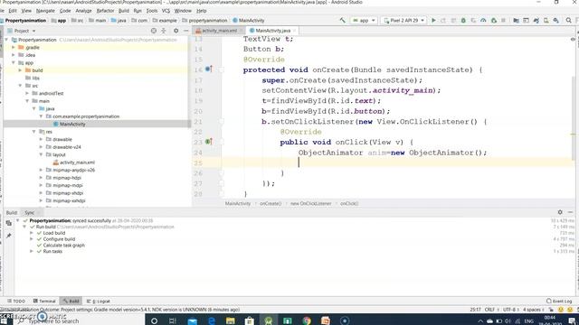 Property animation in Android смотреть онлайн