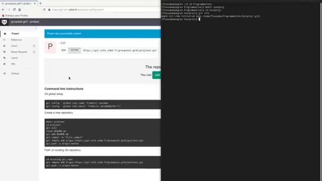06 Création de projet dans git-info смотреть онлайн