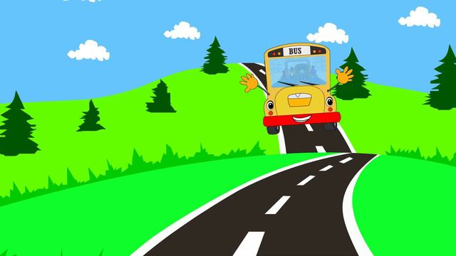 Wheel On The Bus + Johny johny Yes Papa for children kids song english rhymes Popular Kids Poem смотреть онлайн