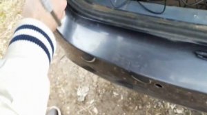 Монтаж парктроника Аviline 277, c 4-мя  датчиками, на Калину 2 универсал