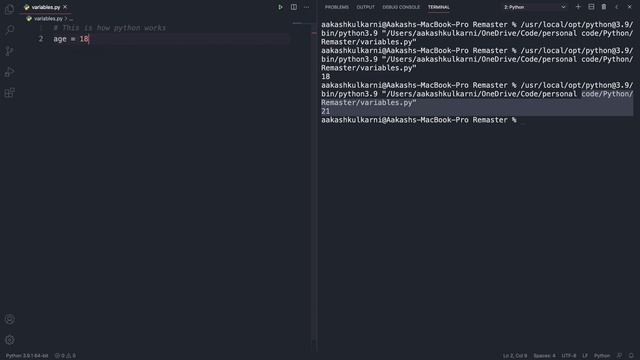 02 Variables - Python смотреть онлайн