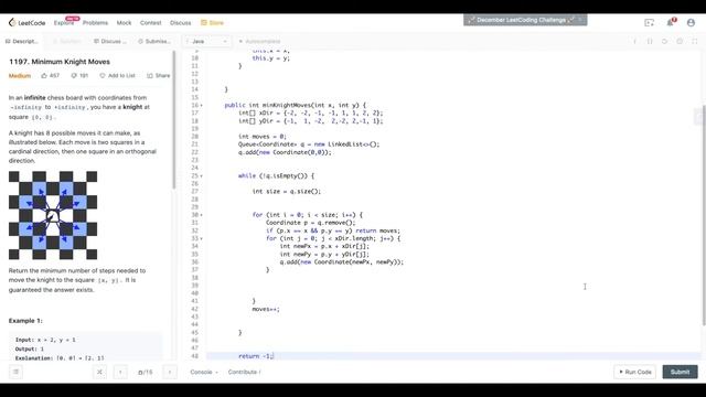 Leetcode 1197 | Minimum Knight Moves (Solution Explained) | Asked by Mathworks, DoorDash, & Amazon смотреть онлайн