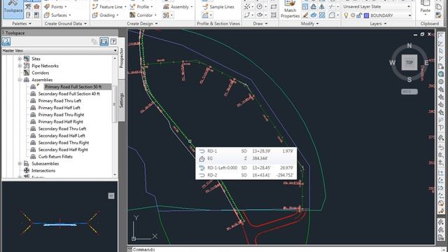 How to create a corridor in AutoCAD Civil 3D 2011 смотреть онлайн