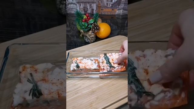 Готовим Филе Сёмги с Грибами и помидорами под сыром Моцарелла от Персоны. смотреть онлайн
