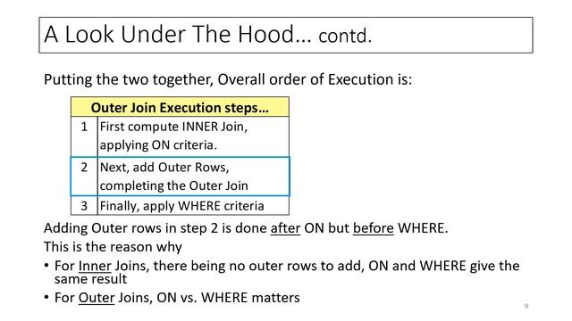 SQL JOIN: Condition in “ON” vs. “WHERE" смотреть онлайн