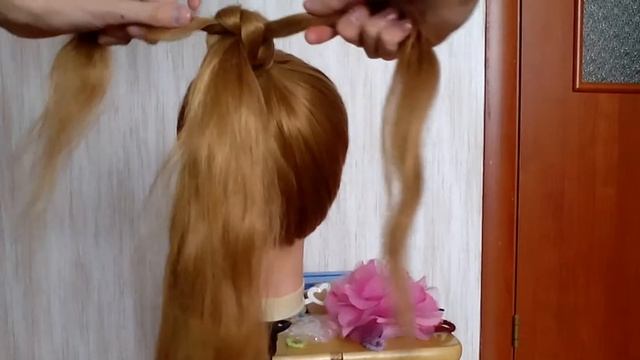 Необычное оформление хвоста/Узлы из волос/Hairstyle// смотреть онлайн