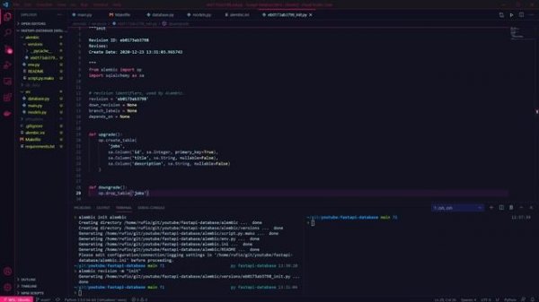 Using PostgreSQL database with FastAPI and SQLAlchemy